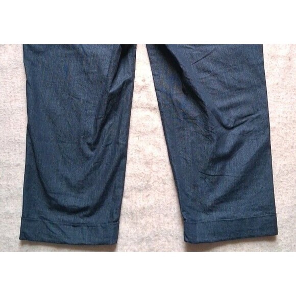 LOFT Sz 8P Womens Blue Cropped Dress Pants Petite Career Casual Business Adult - Picture 9 of 9